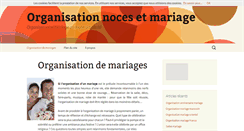 Desktop Screenshot of organisation-noces-et-mariage.com